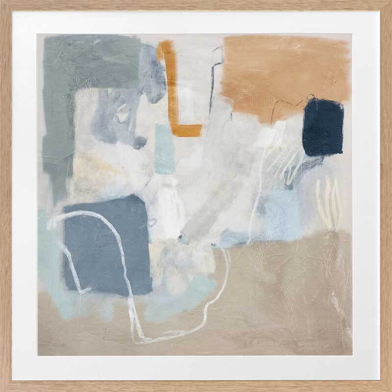 Abstract Thoughts II Framed Wall Art Print - Modern Home Decor for Living Room, Bedroom & Office