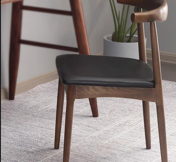 Minimalist Modern Solid Wood Chair by NATHAN - Stylish & Comfortable Dining, Living Room, or Office Seating