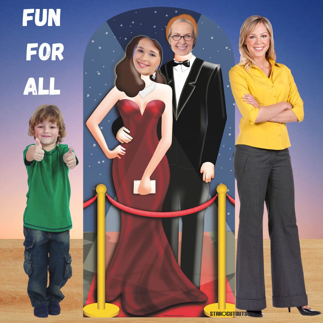 Star Cutouts SC170 Red Carpet Stand-in Life Size Cardboard Cutout - Perfect for Hollywood Parties, Movie Premieres & Celebrity Themed Events