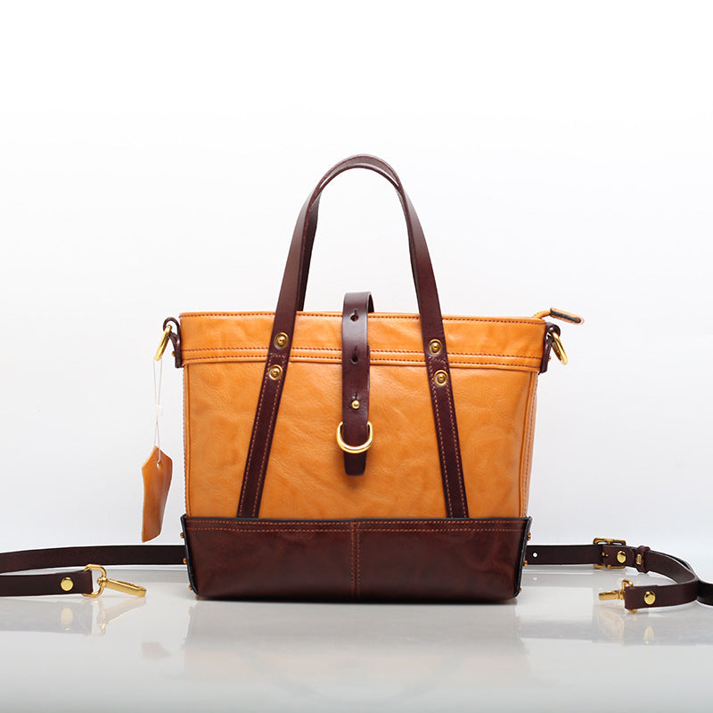 Premium Italian Leather Work Tote Bag for Women - Professional Office Briefcase, Laptop Bag & Business Travel Carryall - Perfect for Commuting, Meetings & Daily Use