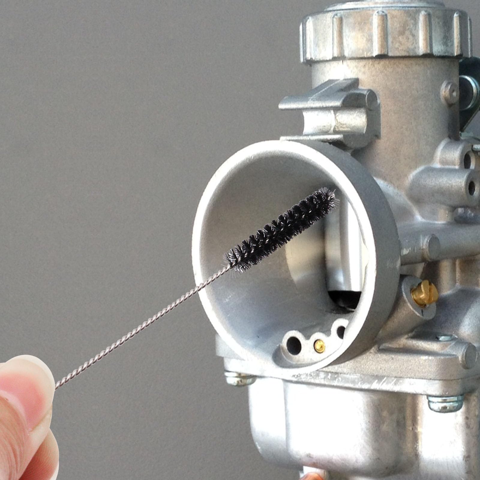 **Carburetor Cleaning Kit - 4-Piece Torch Tip Cleaner Set with 39 Stainless Steel Wires, 15 Nylon Brushes & 30 Needles - Welding Tip Cleaner for Motorcycle, ATV & Spray Guns - Perfect for DIY Auto Repair & Maintenance**