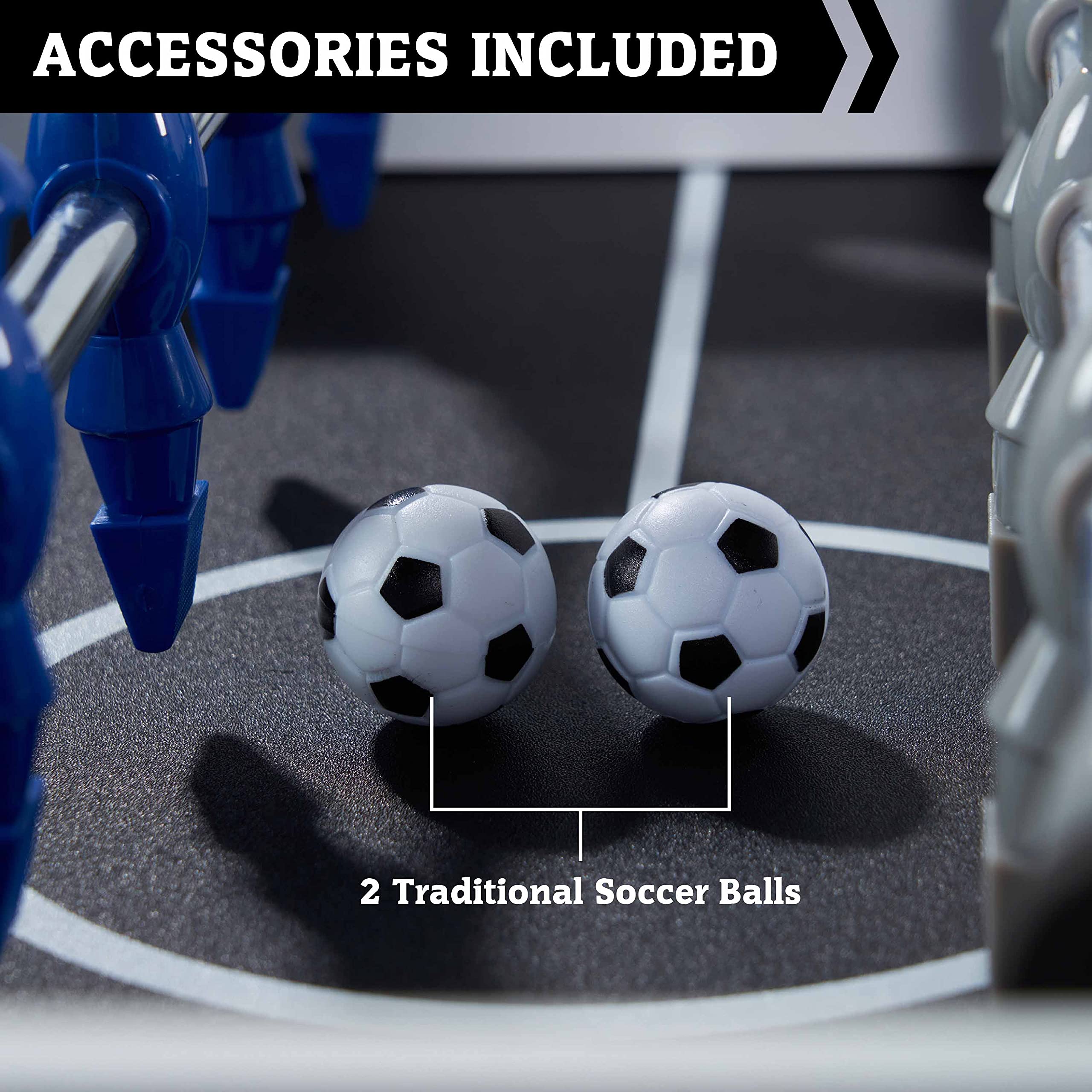 Durable & Stylish Hall of Games Foosball Table with Tabletop Balls - Multiple Design Options for Game Rooms, Bars & Recreation Areas - Best Indoor Sports Entertainment for Family Fun & Parties