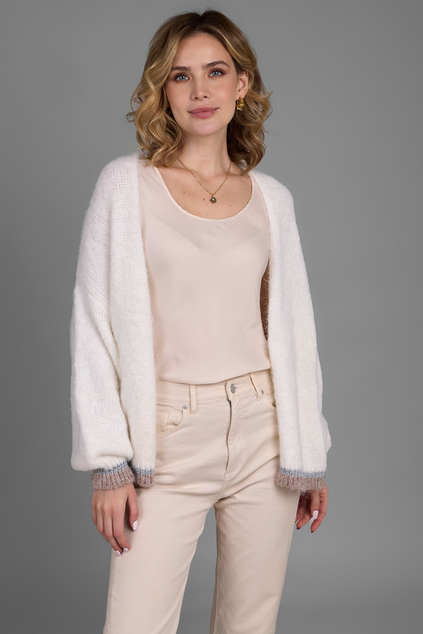 Soft Knit Mohair Cardigan Sweater for Women - Cozy Winter Pullover with Long Sleeves - Perfect for Casual Outfits, Office Wear & Date Nights