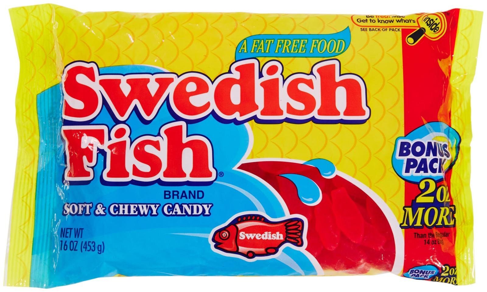 Swedish Fish Soft & Chewy Candy - Bulk Gummy Candy for Parties, Halloween, Movie Nights & Snacking - Red Fish-Shaped Sweets (5lb Bag)
