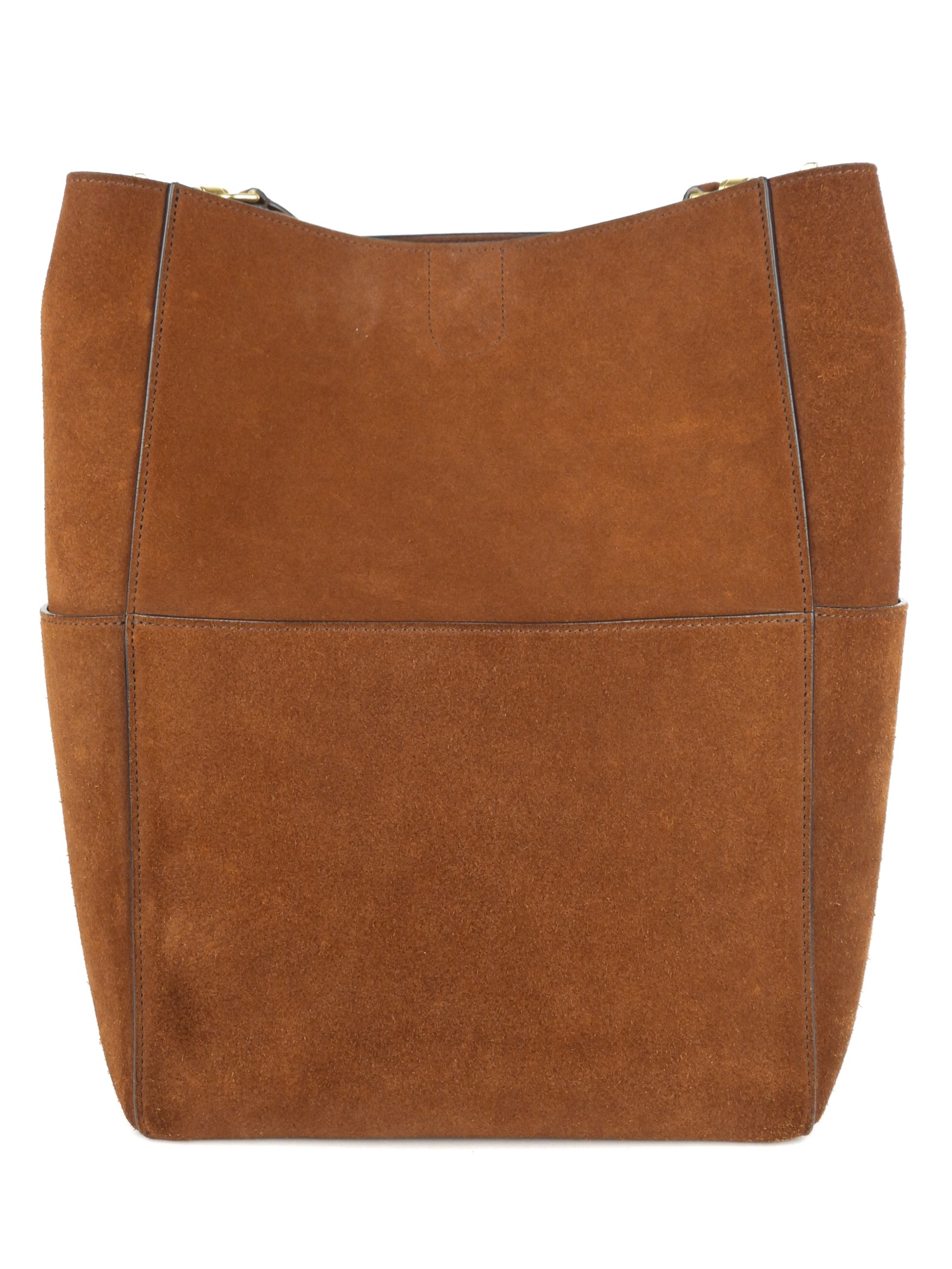 Celine Brown Suede Leather Large Sangle Seau Shoulder Bucket Bag for Women | Luxury Designer Handbag | Perfect for Work, Travel & Evening Out
