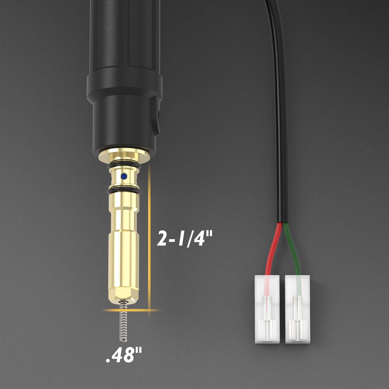TOOLIOM 100A MIG Welding Gun Torch Stinger Replacement for Hobart H-10 (195957) & H100S2-10 (245924) - 10ft MIG Gun Compatible with Hobart Handler 135/140/175/180/187 - Perfect for DIY Welding, Auto Repair & Metal Fabrication Projects