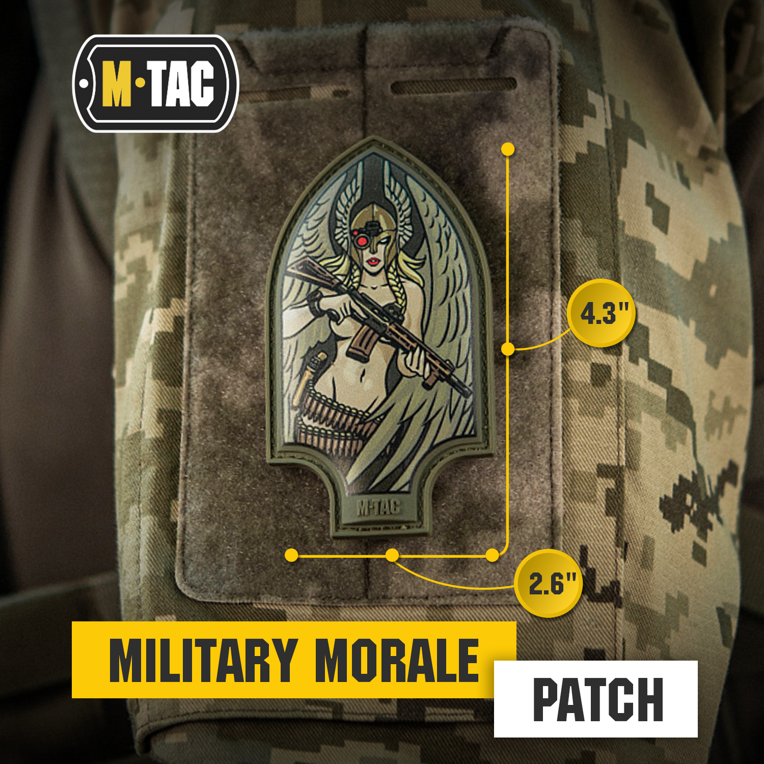 Tactical Morale Patch - Valkyrie PVC Embroidered Patch for Military, Police, Outdoor Enthusiasts | Perfect for Vests, Backpacks & Gear Customization