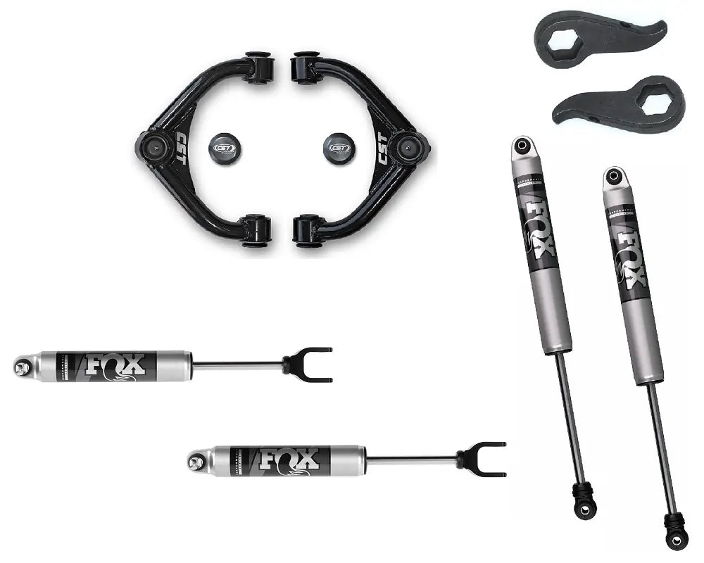 2007-2019 Chevy/GMC 2500HD 3500HD Leveling Kit | Stage 1 Suspension Lift System with FOX 2.0 IFP Shocks | Off-Road Truck Upgrade for Better Towing & Hauling Performance