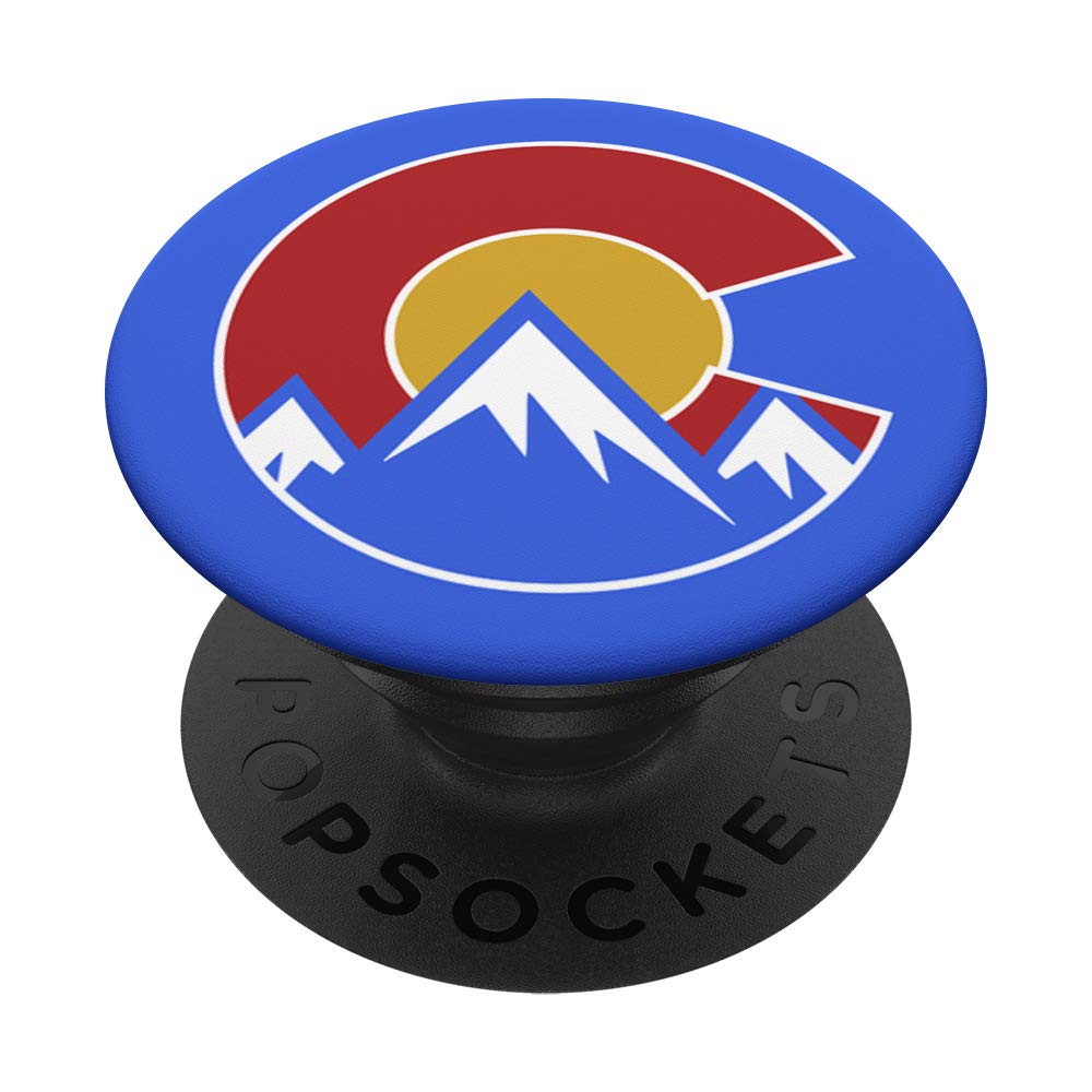 Custom Colorado Rocky Mountain Logo PopSockets Swappable Phone Grip - Durable & Reusable Phone Stand for iPhone, Samsung & Tablets - Perfect for Hiking, Travel & Everyday Use