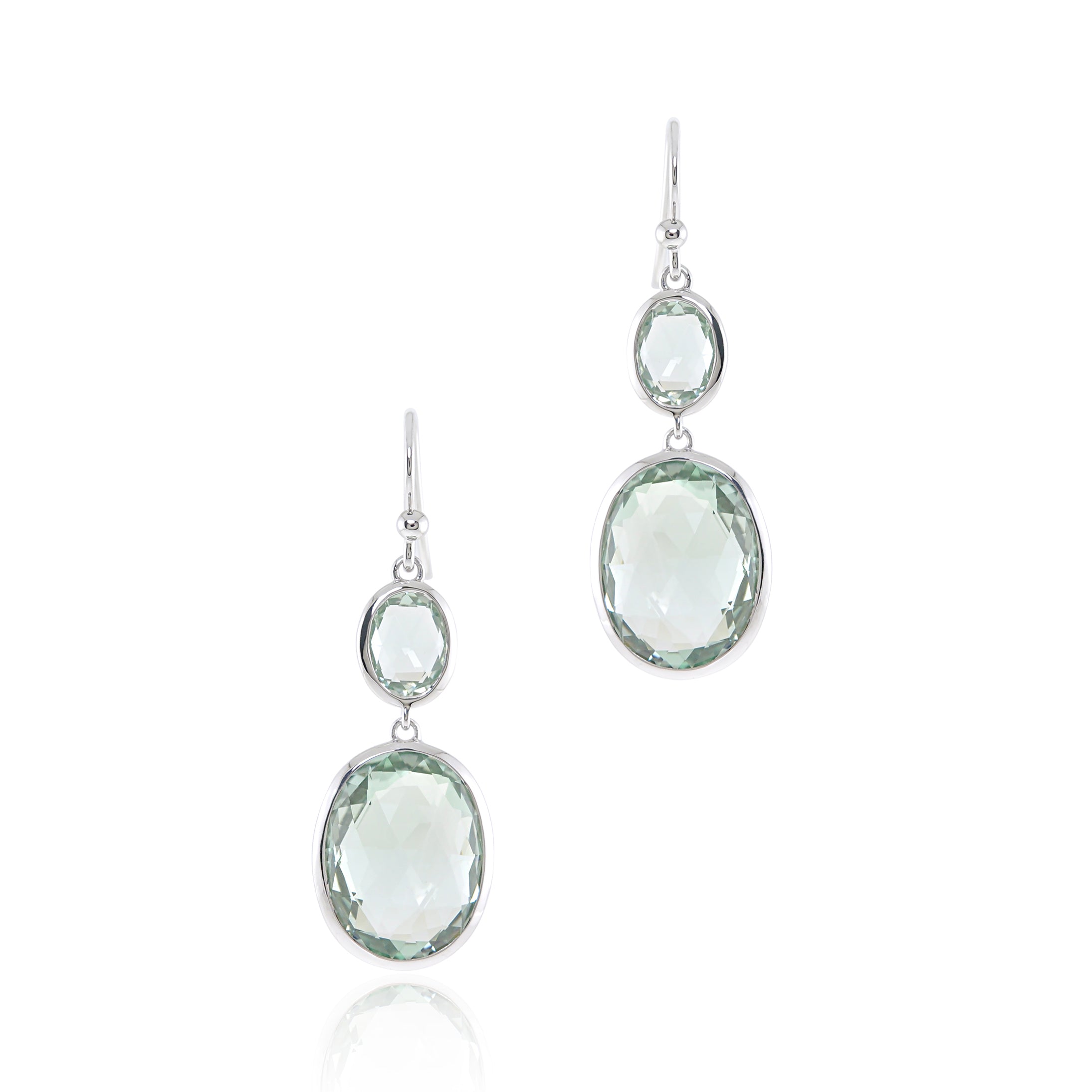 Green Amethyst Raindrop Earrings - Dainty Gemstone Jewelry for Women, Perfect for Weddings, Parties & Everyday Elegance