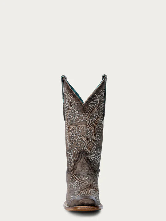 Z5257 Women's White Embroidered Tan Snip Toe Cowboy Boots - Perfect for Western Rides, Country Concerts & Fashion Outfits
