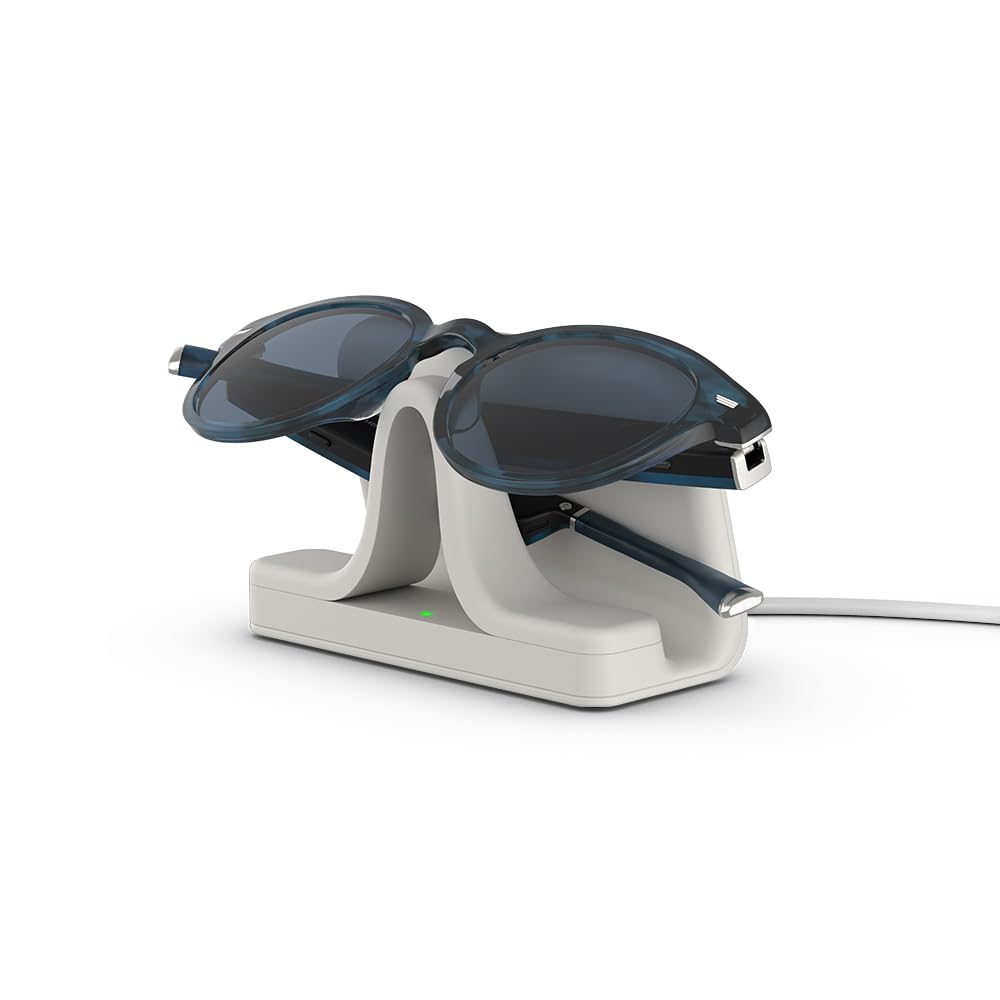 Amazon Echo Frames (2nd Gen) - Smart Glasses with Alexa Built-in, Blue Tortoise Round Frame with Polarized Sunglass Lenses - Hands-Free Calls, Music & Smart Home Control for Workouts, Driving & Outdoor Activities