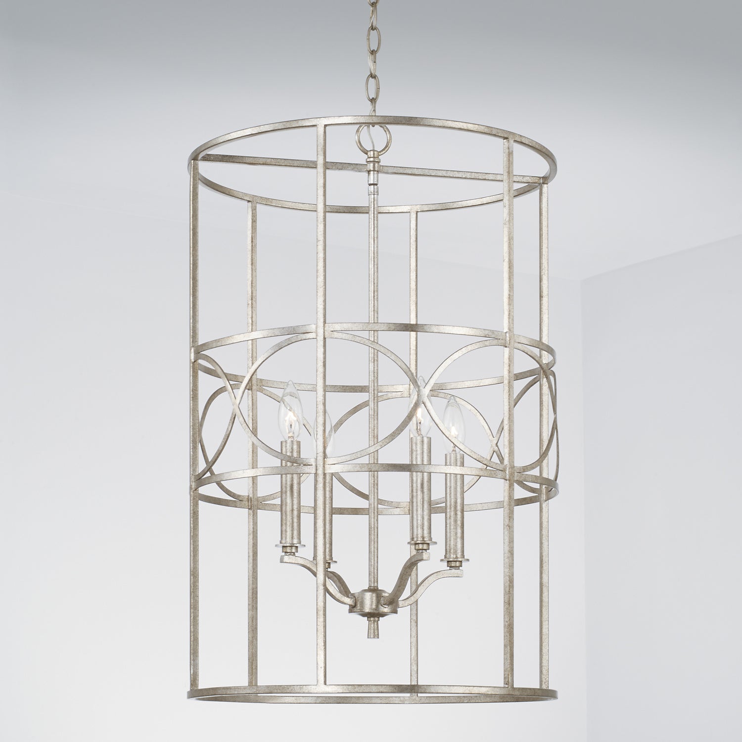 Capital Lighting Four Light Foyer Pendant - Modern Entryway Chandelier for Hallway & Staircase Lighting | Perfect for Home Decor & Interior Design