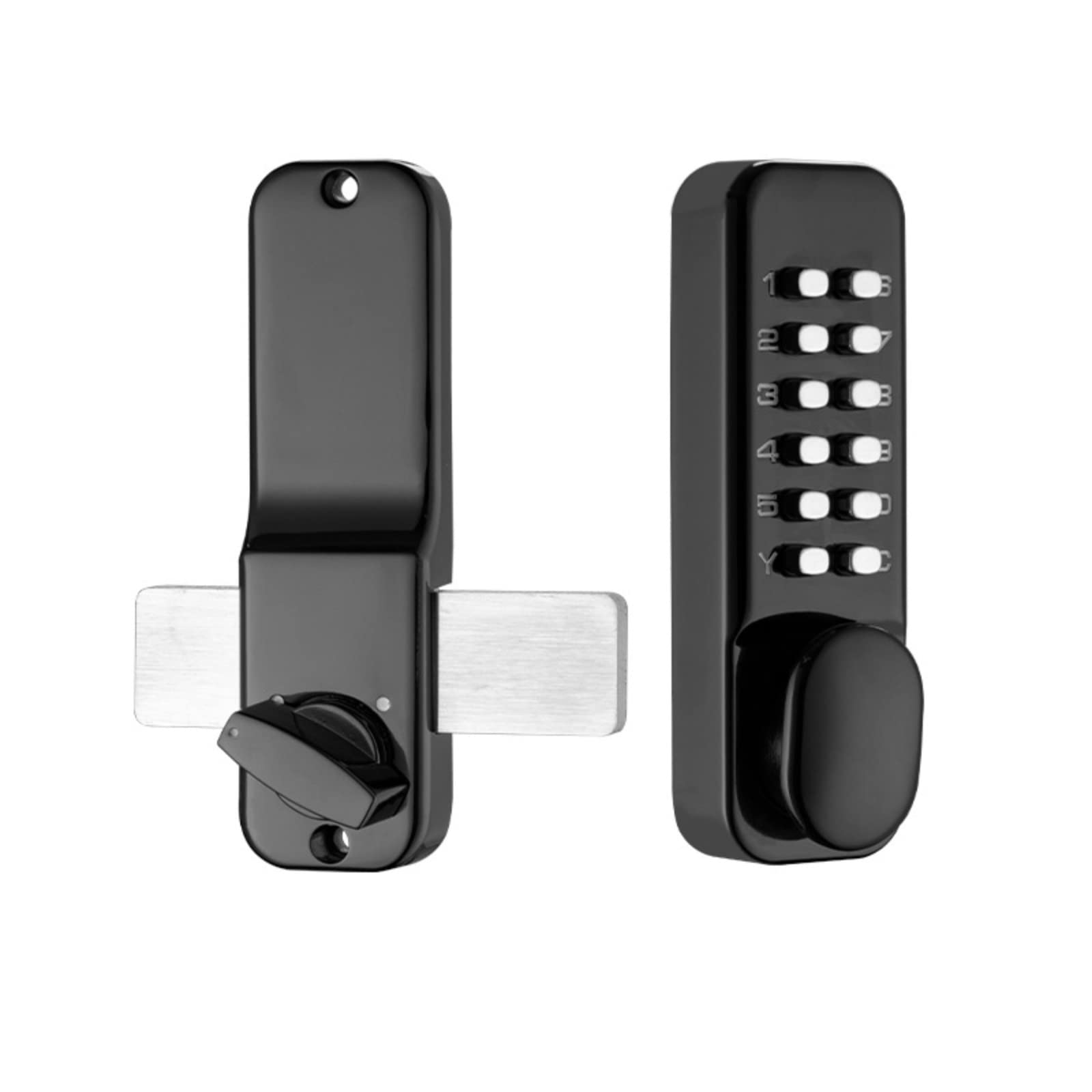 Keyless Entry Door Lock with Keypad - Waterproof Smart Deadbolt for Front Door (Black) - Secure Home Access