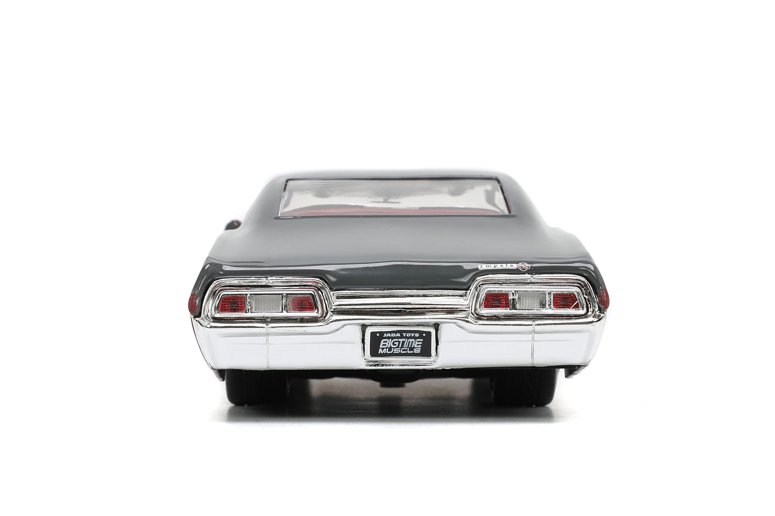 Jada Toys 1:24 Scale 1967 Chevy Impala SS Die-Cast Model Car - Gray & Burgundy - Collectible Muscle Car for Kids & Adults - Perfect for Display, Gifts & Car Enthusiasts