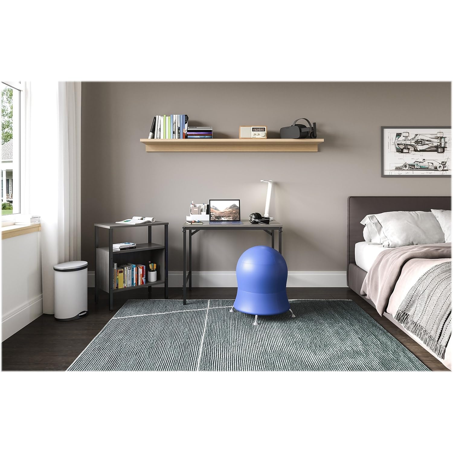Safco Simple Storage Multi-Functional Wood Gray Storage Unit - Organizer Shelf for Home Office, Living Room & Bedroom - Perfect for Books, Decor & Supplies