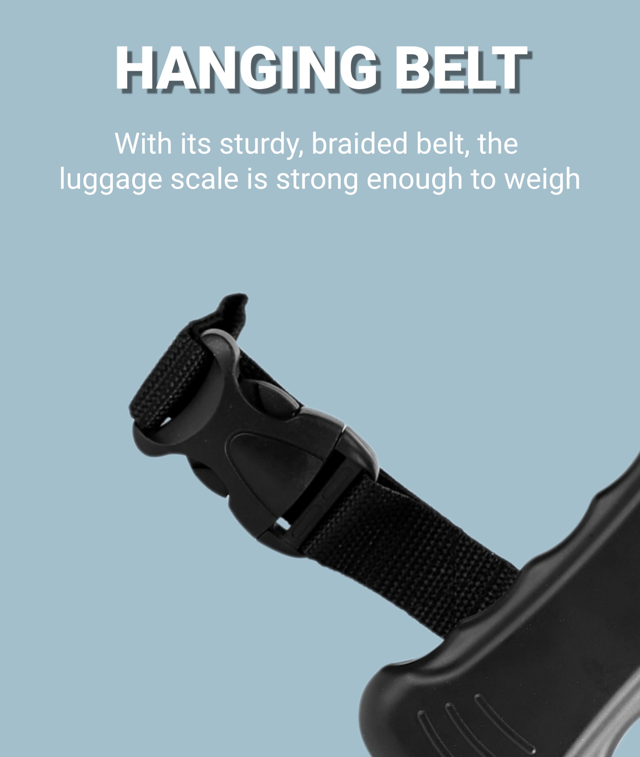 Jectse Digital Luggage Scale 50kg/110lb - Portable Hanging Scale for Travel with Auto-Lock & Clear LCD Display - Perfect for Airports, Cruise Ships, and International Travel Packing