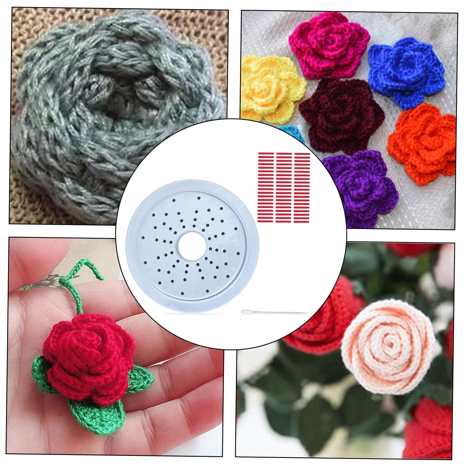 Premium Knitting Loom Set - DIY Flower Loom Kit with Weaving Tools for Wool Yarn Crafts - Round Loom Maker for Scarf, Hat & Blanket Projects - Perfect for Beginners & Knitting Enthusiasts