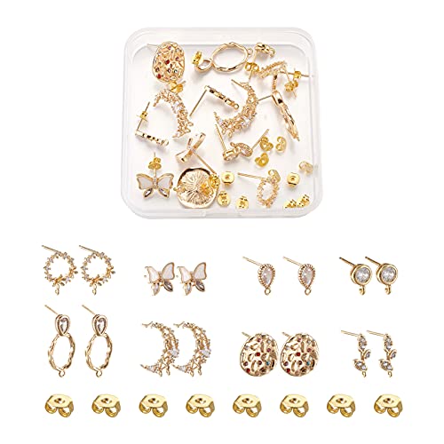 1 Box-8 Styles-18K Gold Plated