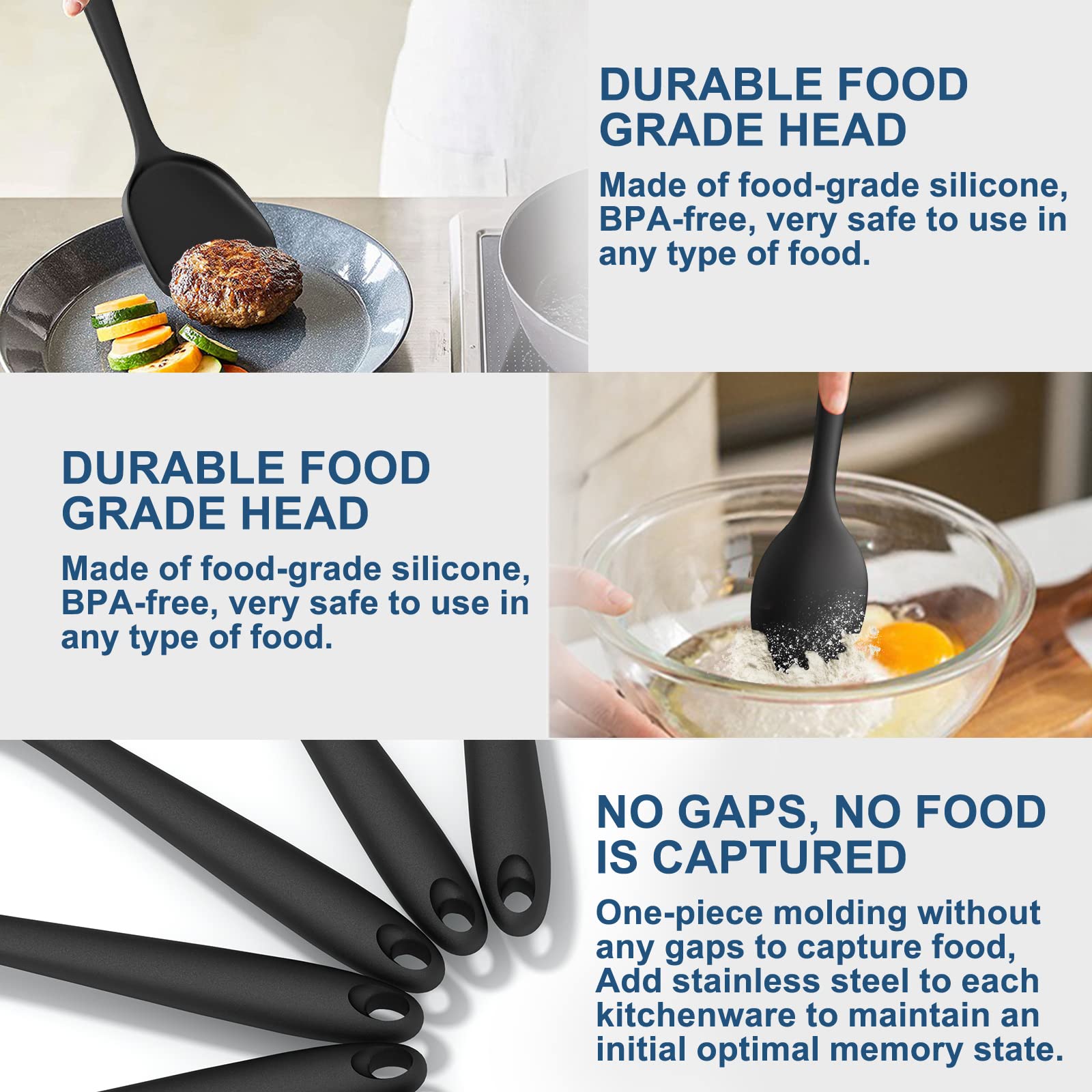 25-Piece Silicone Kitchen Utensil Set - Spatula, Spoon & Turner for Nonstick Cookware | Heat Resistant & Dishwasher Safe