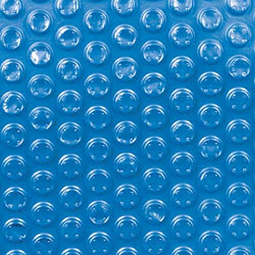 In The Swim 24-Foot Standard Blue Round Solar Pool Cover 8 Mil - Solar Heating for Above Ground & Inground Pools - Energy Efficient, Prevents Evaporation, Extends Swimming Season