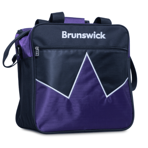 Brunswick Blast Purple Single Tote Bowling Bag - Lightweight & Durable for League Play & Practice | Perfect Bowling Accessory for Men & Women