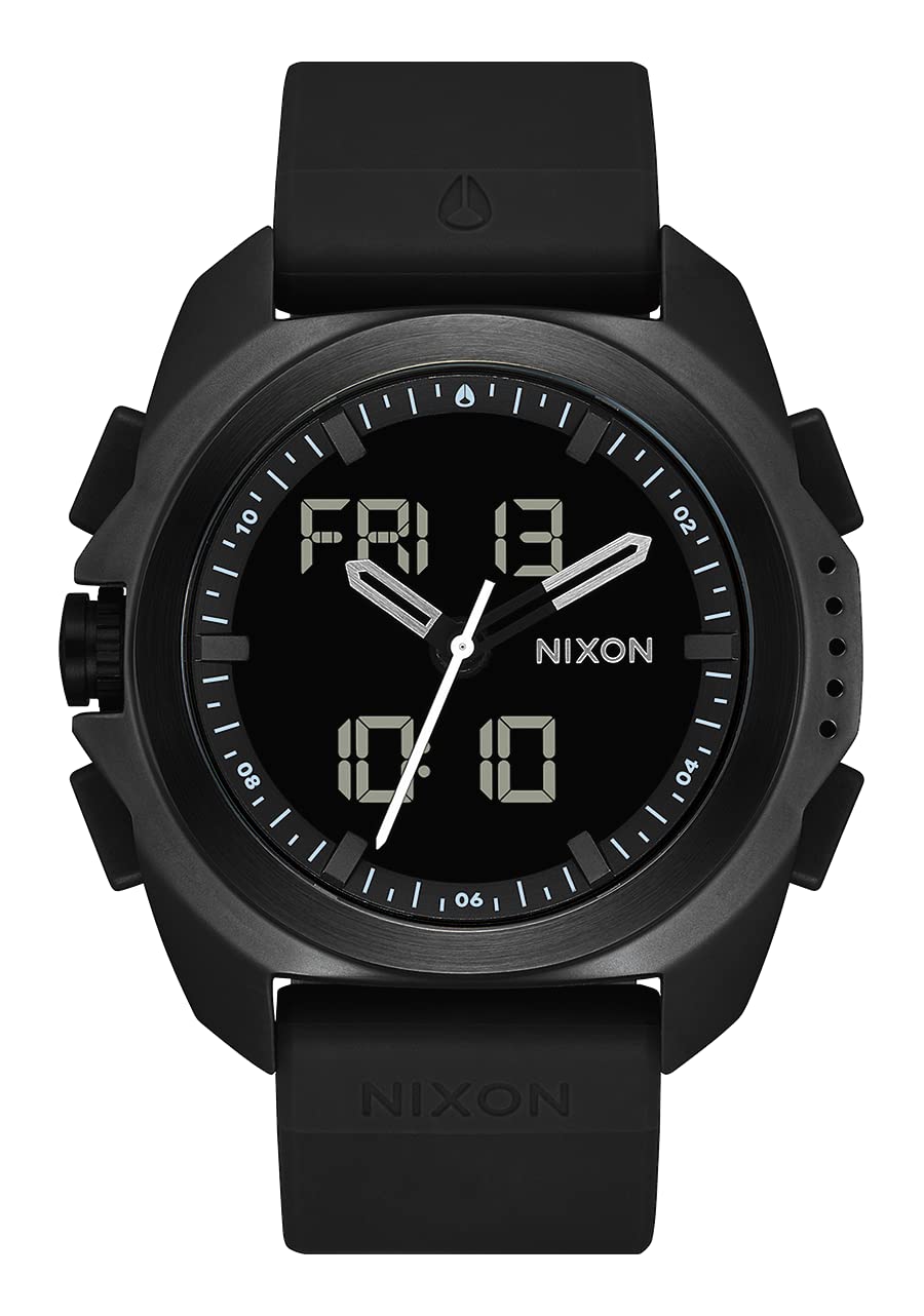 NIXON Ripley A1267 Men's Analog Digital Watch - 47mm Expedition Sport Watch with 23mm PU Band - Durable Fashion Timepiece for Outdoor Adventures & Daily Wear