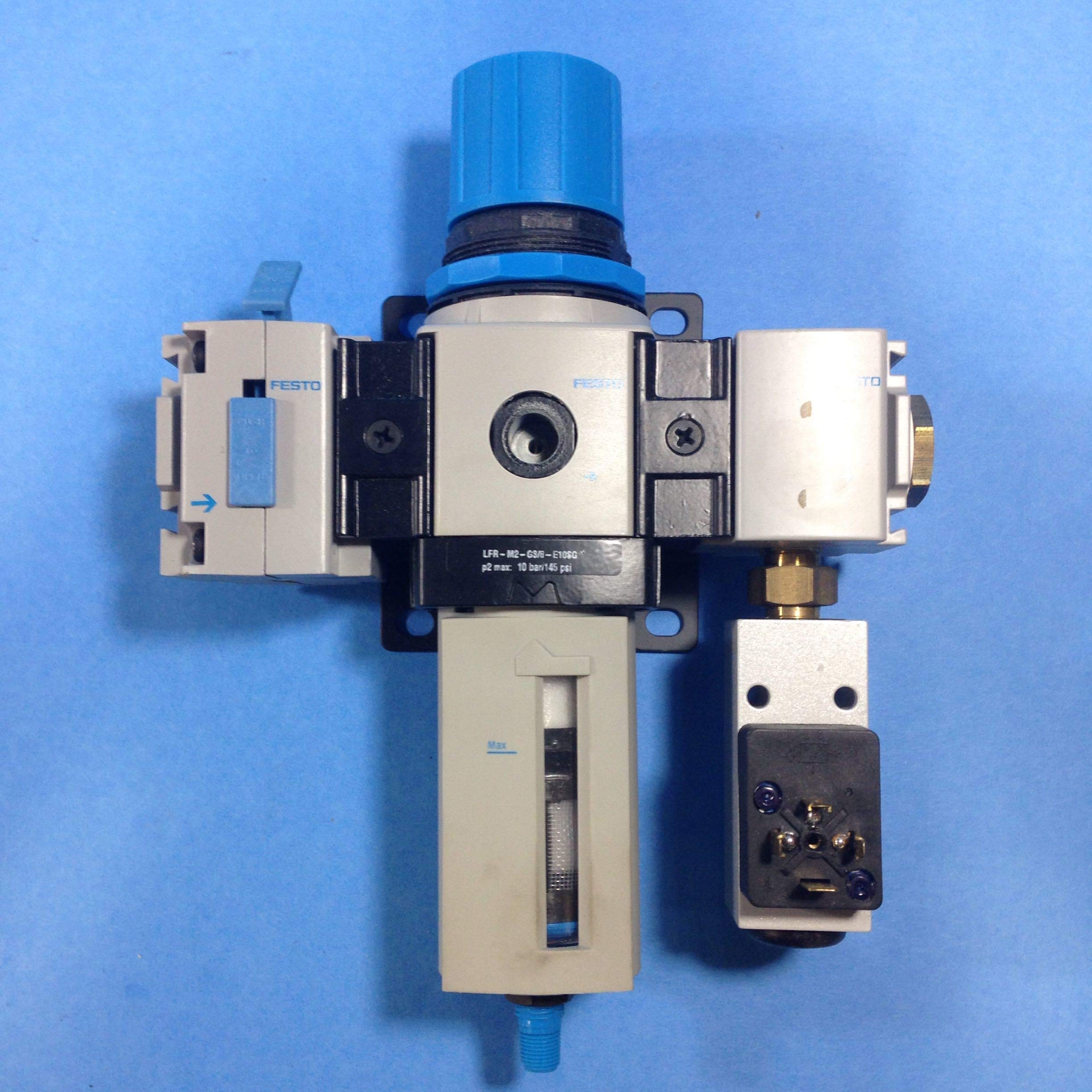 FESTO PEV-1/4-B-OD Pneumatic Solenoid Valve Switch - High Quality Air Flow Control for Industrial Automation & Machinery (Perfect for Factory Equipment, Robotics, and Pneumatic Systems)