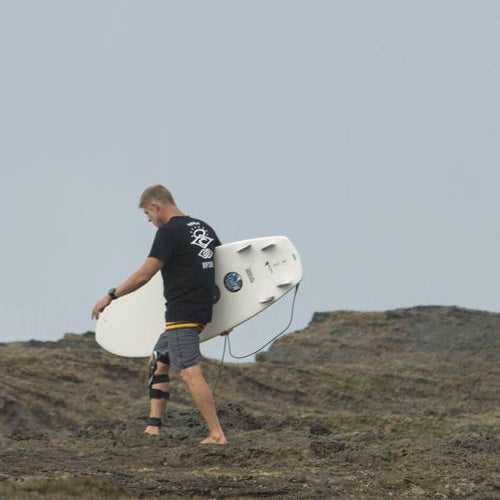 MF Mick Fanning Little Marley 5'8 Surfboard - White FCS2 Fin System - Perfect for Small Waves & Beach Breaks