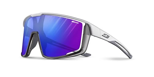 White/Gray Frame - Rose Lens W/ Blue Mirror (Spectron 3)