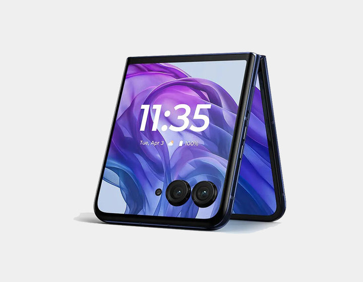 Motorola Razr 50 Ultra Unlocked Smartphone - 512GB ROM, 12GB RAM, Single SIM + eSIM, GSM Compatible, Stylish Blue | Perfect for Business Travelers & Tech Enthusiasts