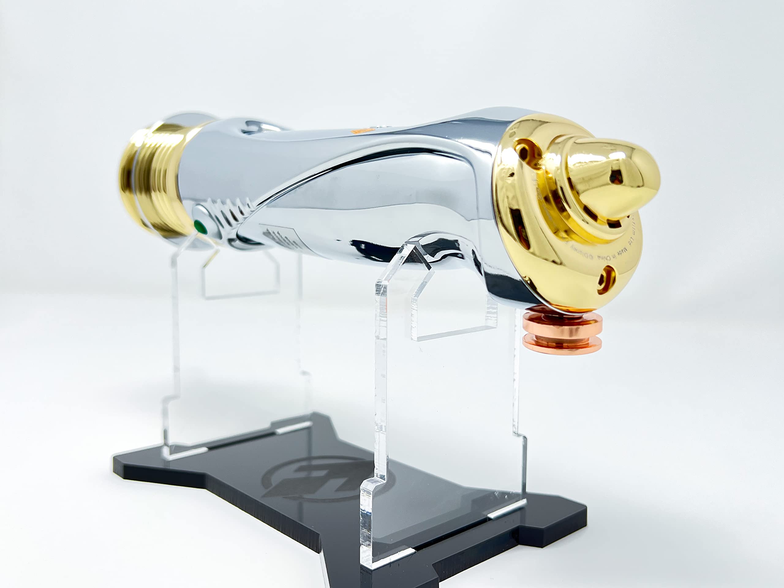 Star Wars Darth Sidious Palpatine Legacy Lightsaber Hilt with Custom Engraved Display Stand - Galaxy's Edge Exclusive Collectible for Cosplay, Display & Star Wars Fans