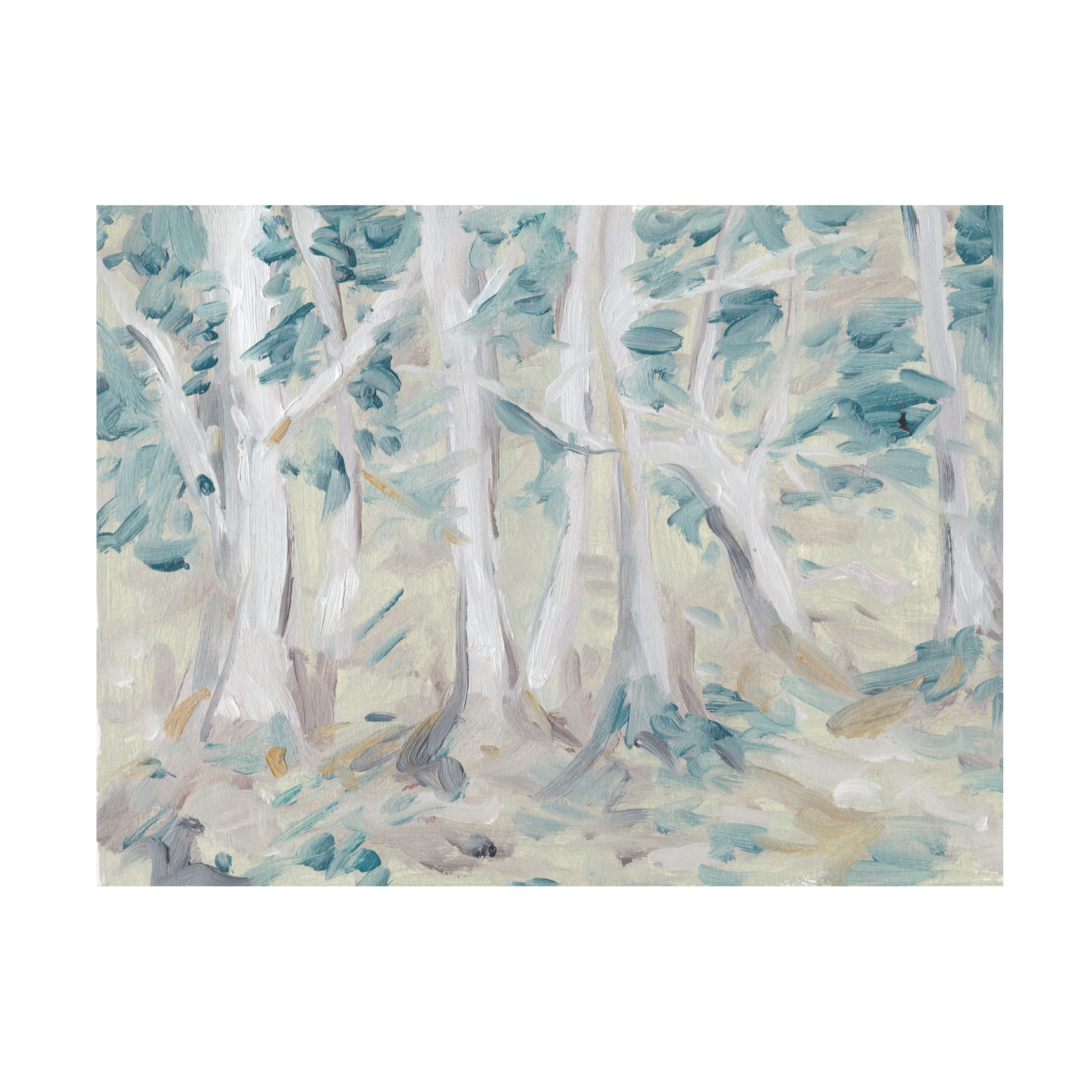 Trademark Fine Art 'Misty Autumn Forest I' Canvas Wall Art Print by Melissa Wang - Perfect for Living Room, Bedroom & Office Decor