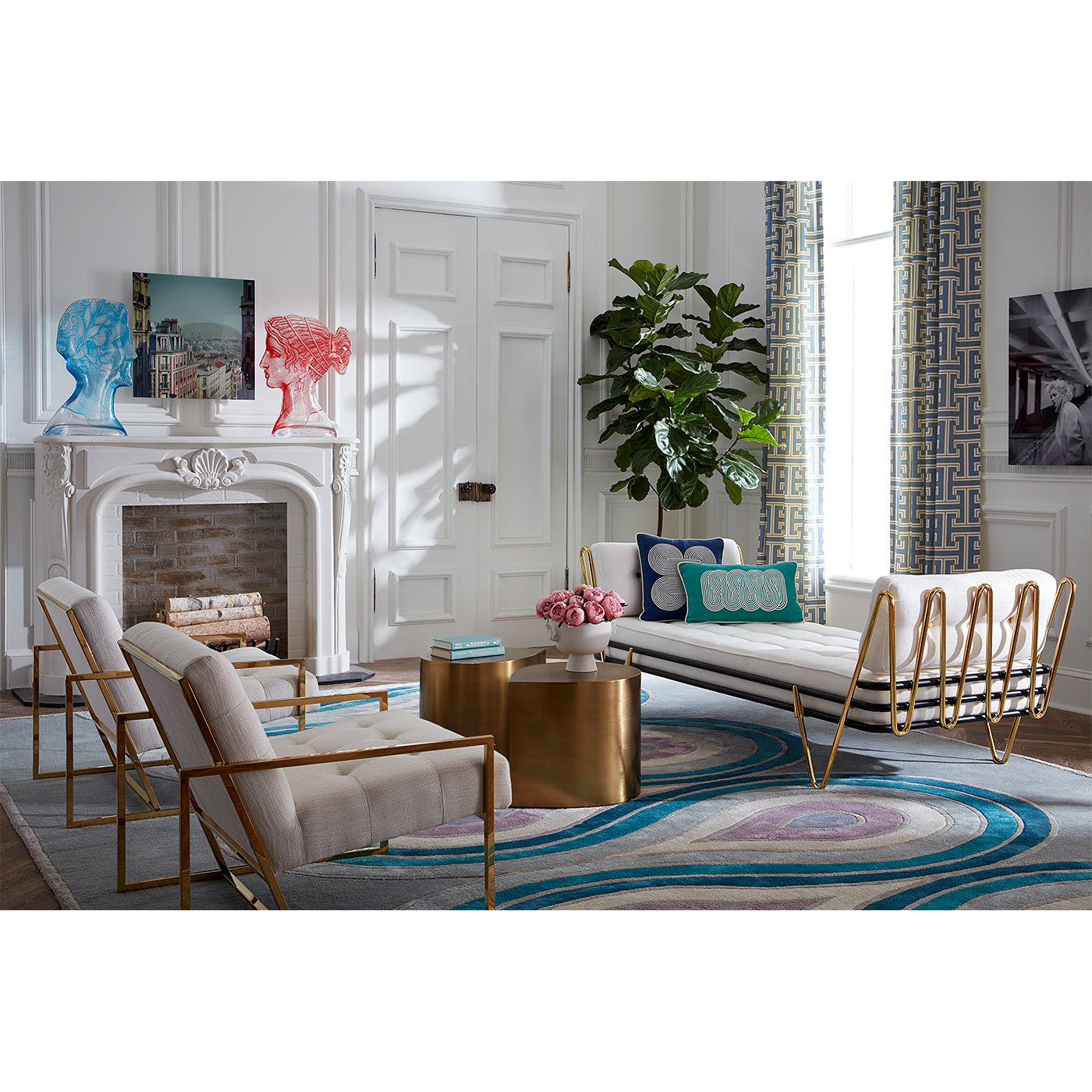 Milano Hand Tufted Rug - Soft Modern Wool Area Carpet for Living Room, Bedroom & Office Decor - Home & Office Floor Covering