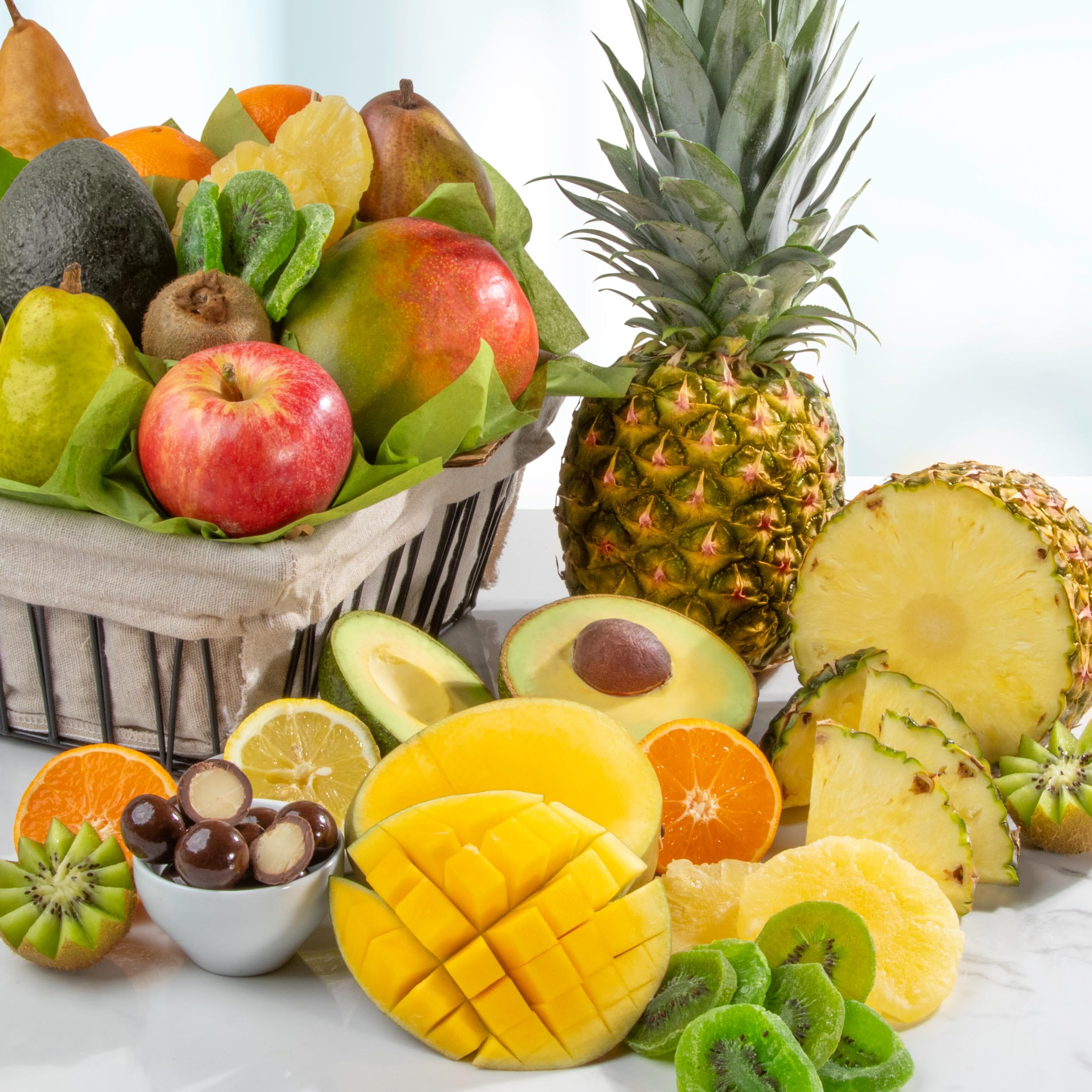Premium Tropical Fruit Gift Basket - Fresh Exotic Fruits Delivered - Perfect for Holidays, Birthdays & Corporate Gifts
