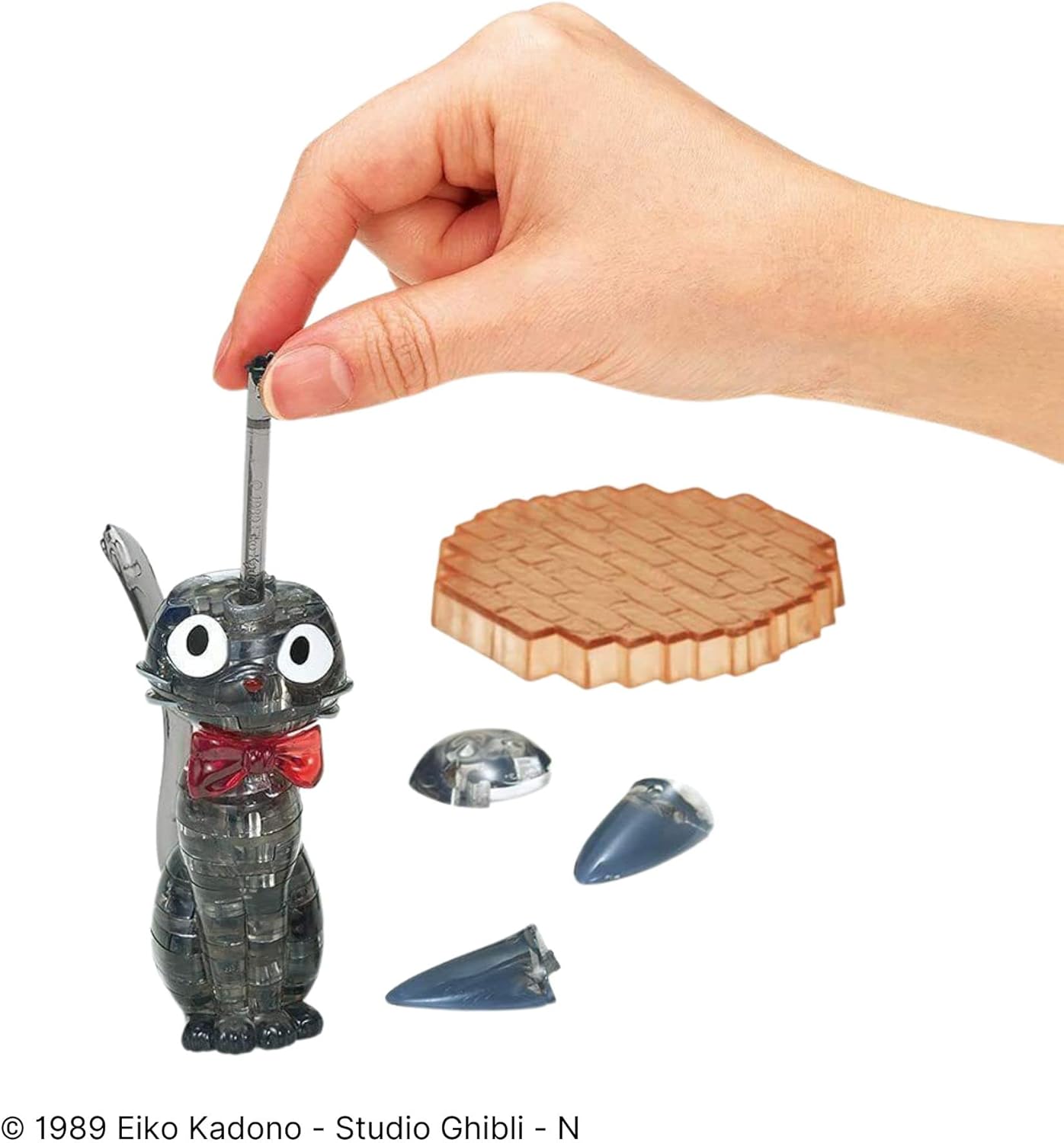 3D Jiji Crystal Puzzle - Ghibli's Kiki's Delivery Service Model Kit | DIY Assembly Toy for Anime Fans & Collectors | Perfect Gift for Studio Ghibli Lovers, Home Decor & Office Display