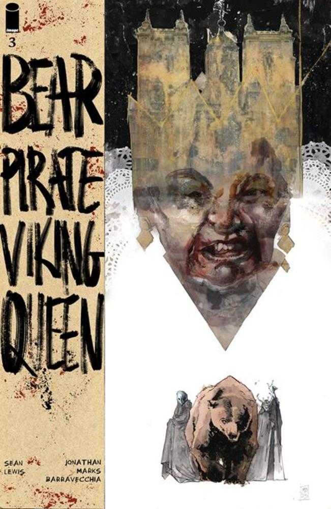 Bear Pirate Viking Queen #3 (Of 3) - Collectible Fantasy Art Print for Home Decor, Gaming Room & Viking Enthusiasts