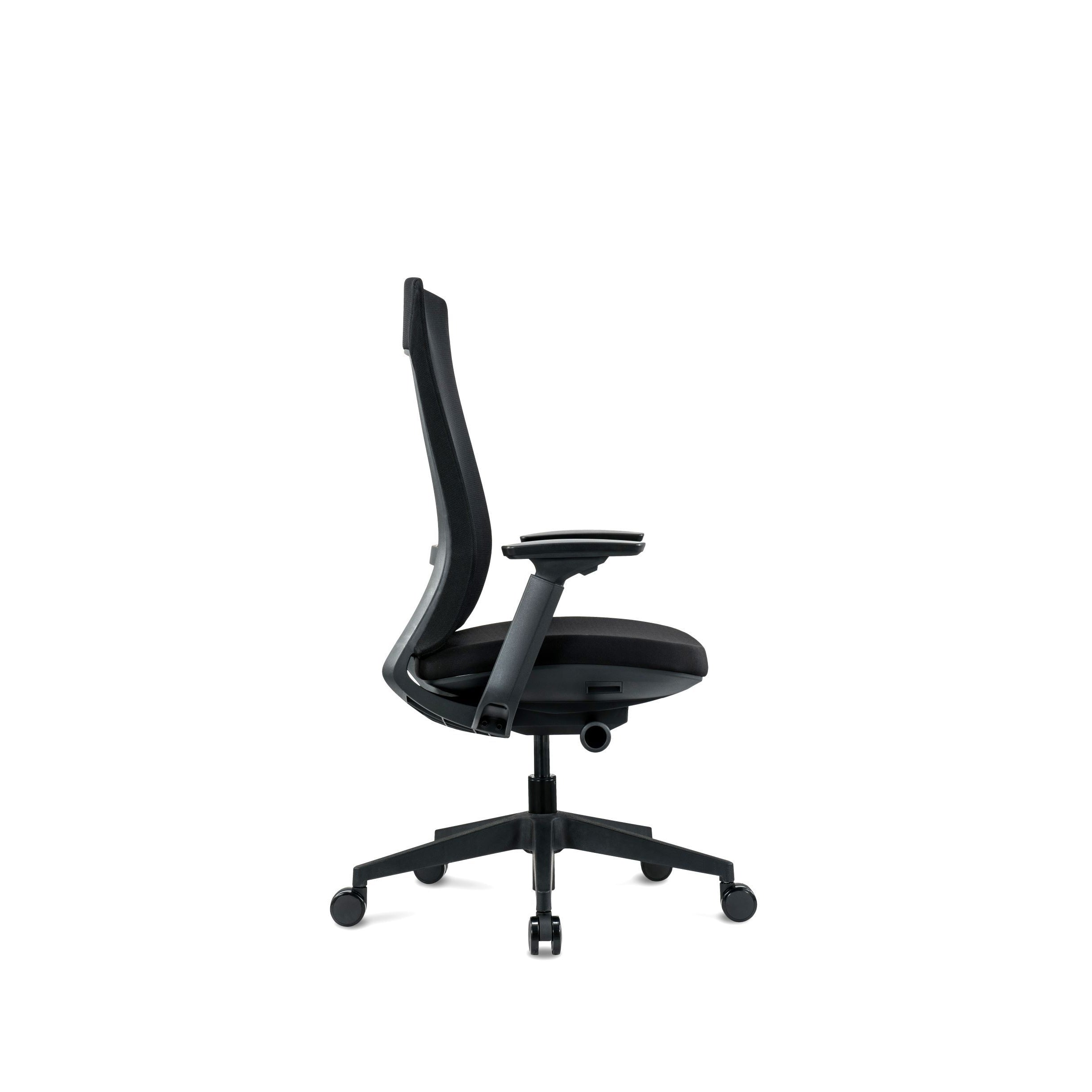 Ergonomic Adjustable Armrest Office Chair with Lumbar Support - Comfortable Mesh Back Task Chair for Home & Office Workspace