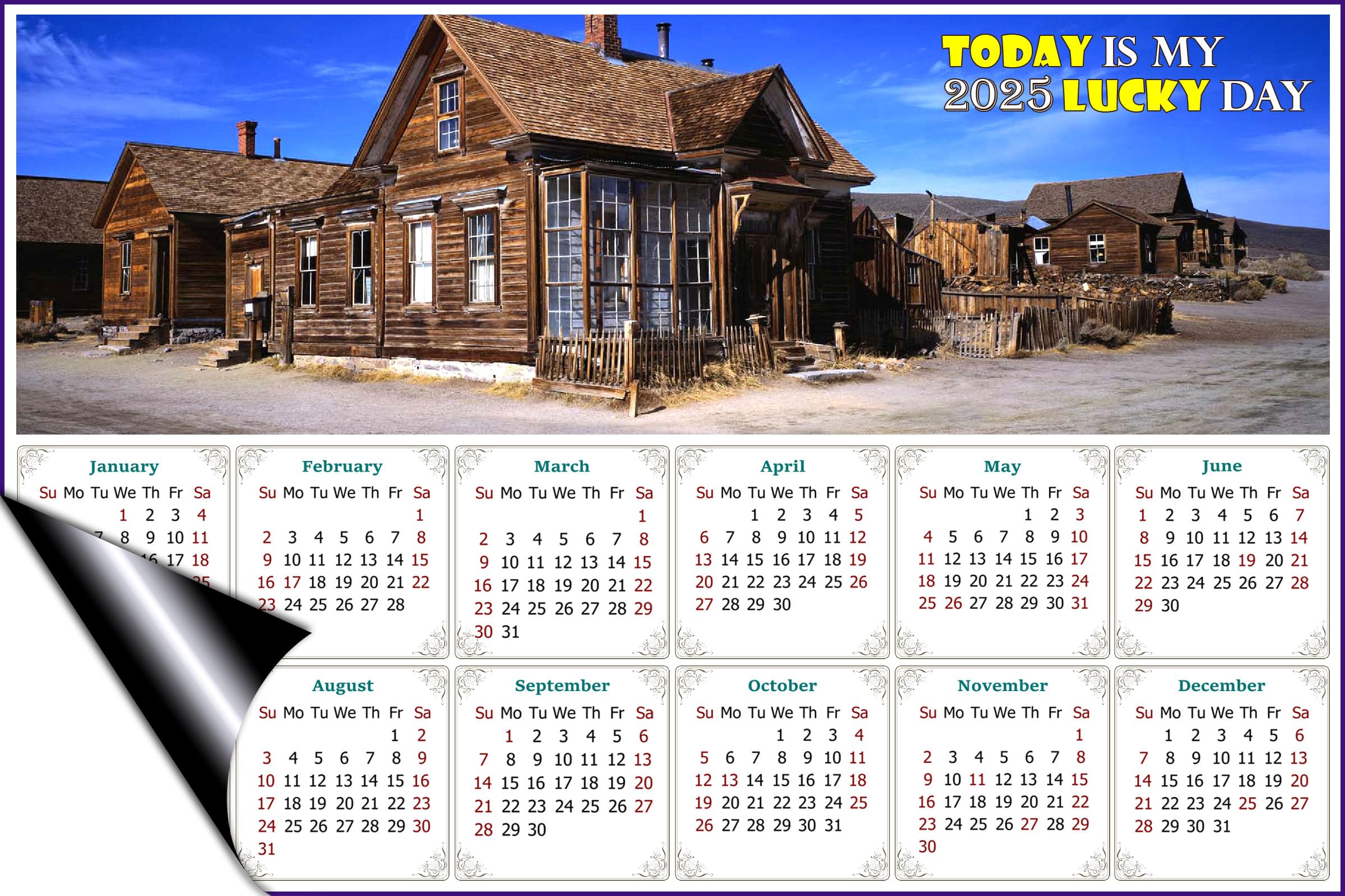 2025 Magnetic Calendar - Fade, Tear & Water Resistant Wall Calendar with Strong Magnets - 