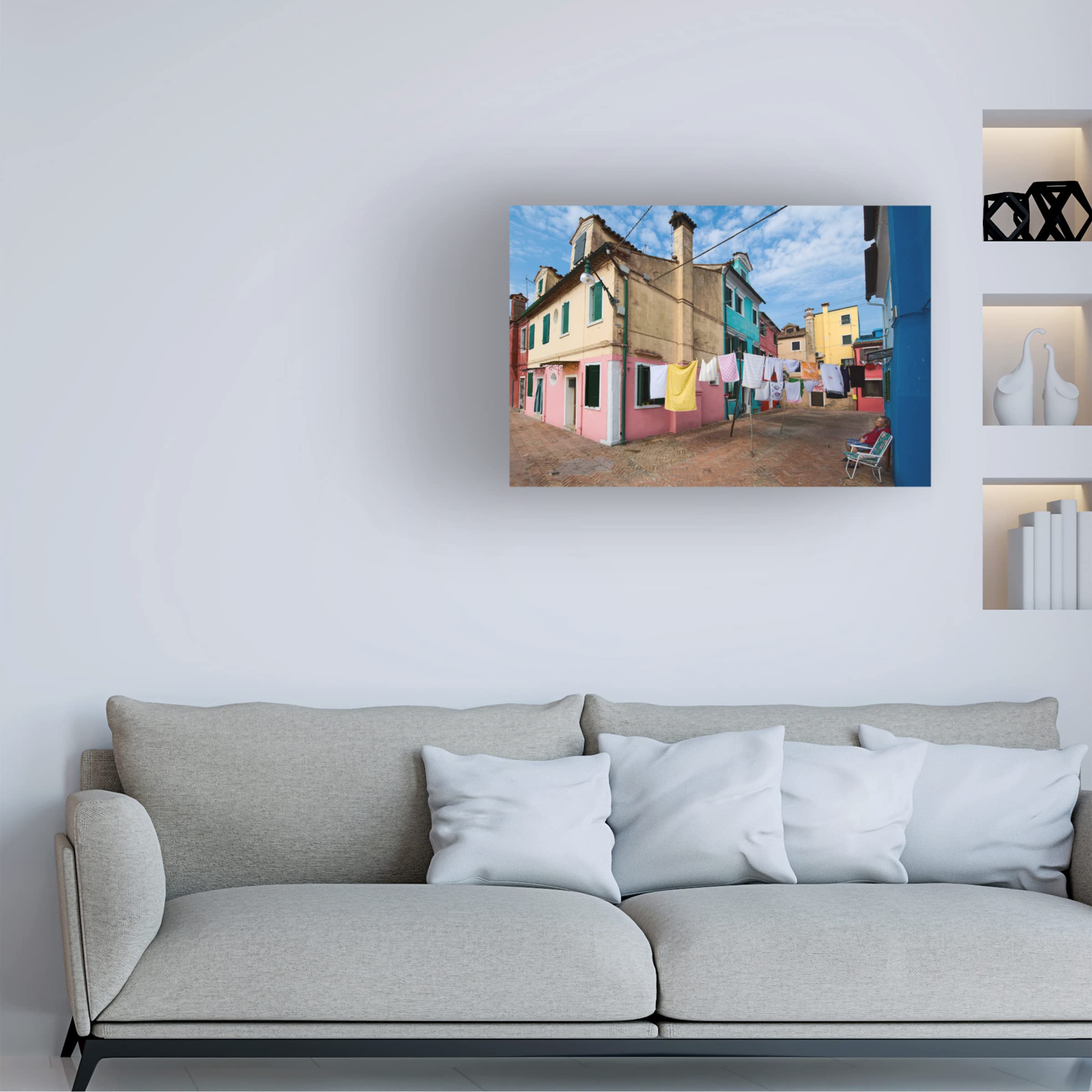 Trademark Fine Art 'Living Colours' Canvas Wall Art by Jure Kravanja - Modern Abstract Painting for Living Room, Bedroom & Office Decor