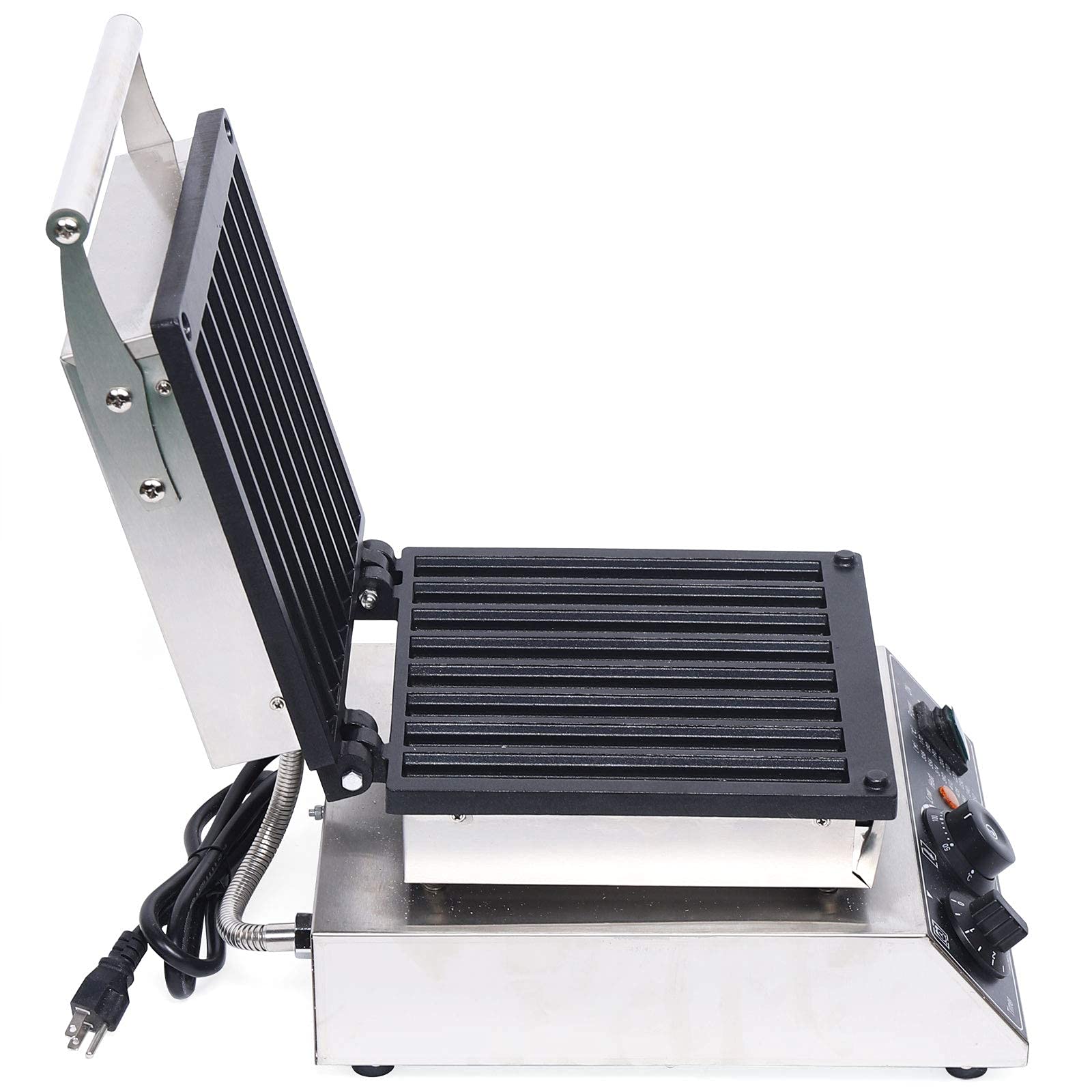 8PCS Commercial Electric Churro Maker Machine - 1500W Non-Stick Waffle Maker with Stainless Steel Body & Adjustable Temperature (50-300°C) - Perfect for Restaurants, Food Trucks, and Home Breakfast Cooking