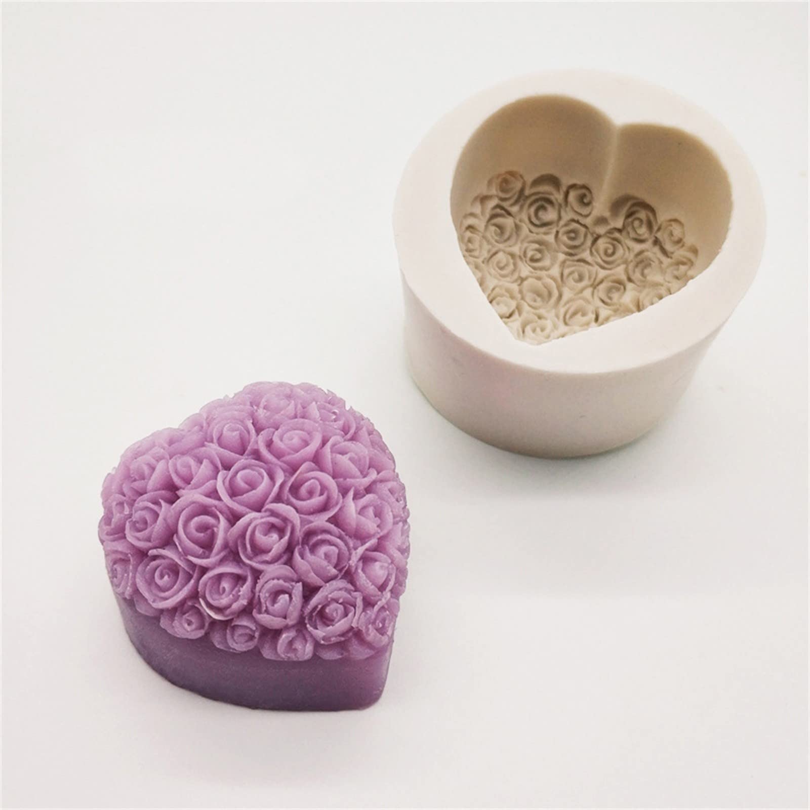 Heart-Shaped Silicone Cake Molds - Non-Stick Baking Pan for DIY Cakes, Puddings & Chocolates | Perfect for Valentine's Day, Anniversaries & Romantic Baking Gifts