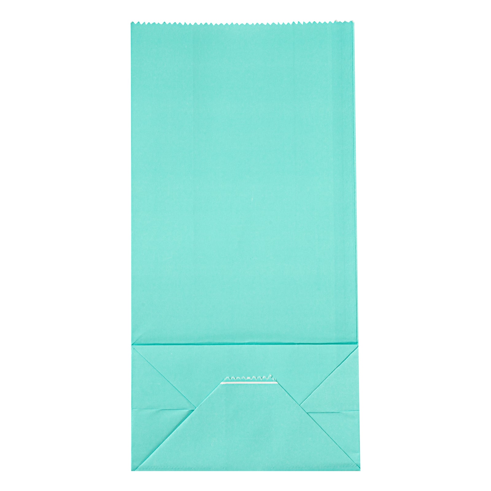 Premium Turquoise Paper Bags - 2 lb Capacity, 4.25