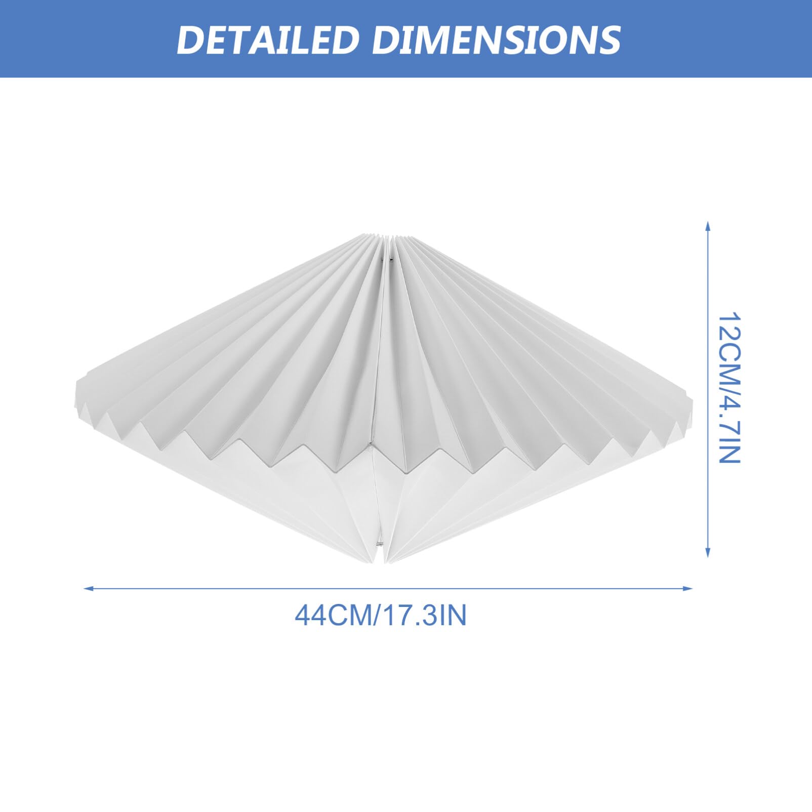 Elegant Pleated Paper Lamp Shade - Foldable Origami Hanging Lantern for Home & Hotel Decor | Perfect for Bedroom, Living Room & Wedding Lighting