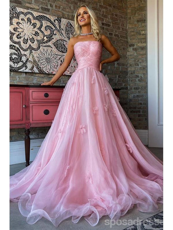 Floral Pink A-Line Sweetheart Long Prom Dresses for Women - Elegant Evening Party Gowns - Perfect for Homecoming, Formal Dances & Special Occasions - Style 12662