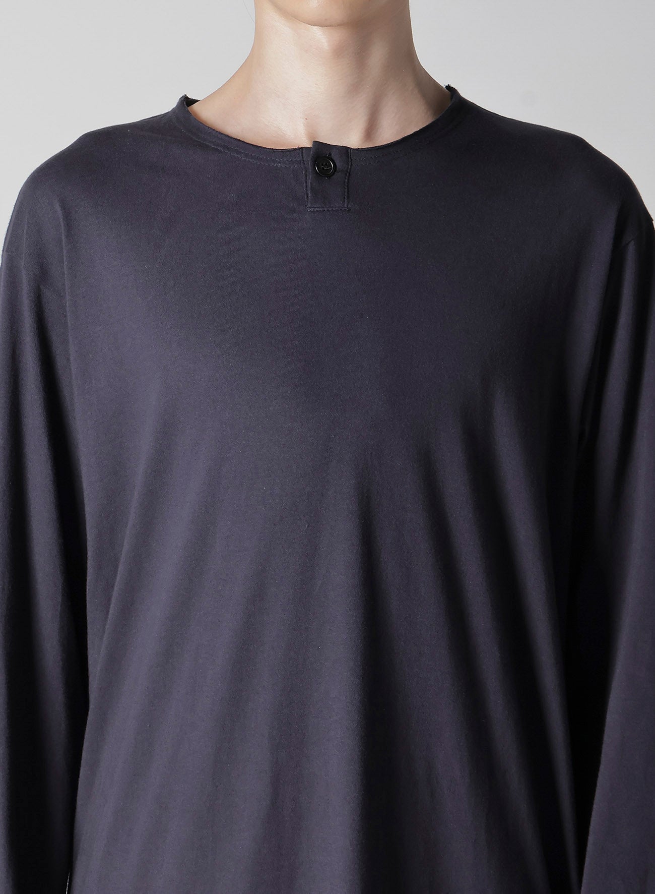Premium Combed Single Jersey Long Sleeve Henley Neck T-Shirt for Men - Soft Cotton Casual Wear for Everyday Comfort & Style