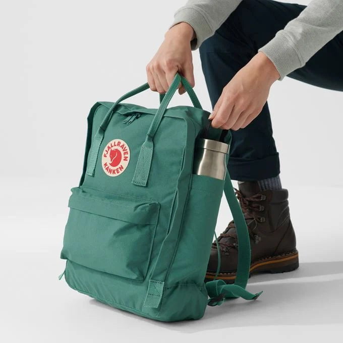 Fjallraven Kanken Backpack - Lightweight Durable Laptop Backpack for School & Travel, Deep Turquoise Blue, Perfect for Students, Hiking & Everyday Use