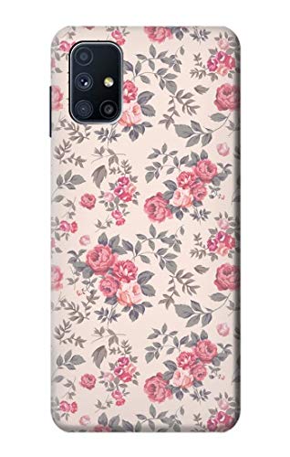Vintage Rose Pattern Phone Case for Samsung Galaxy M51 - Slim Protective Cover with Floral Design | Perfect for Everyday Use, Travel & Gift Giving