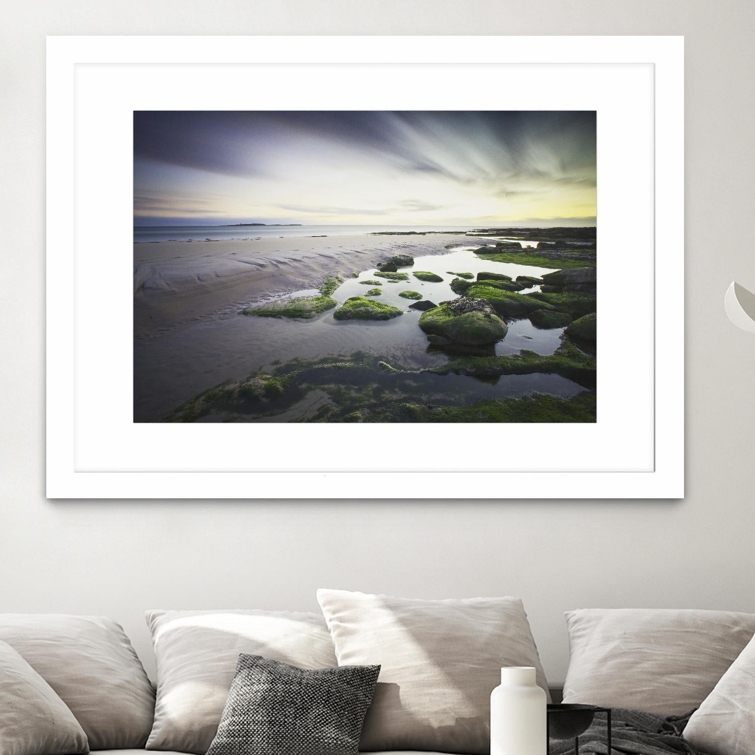 Cooper Dawn Over Seahouses Beach - Stunning Coastal Wall Art for Home & Office Decor | Perfect for Living Rooms, Bedrooms & Beach House Interiors