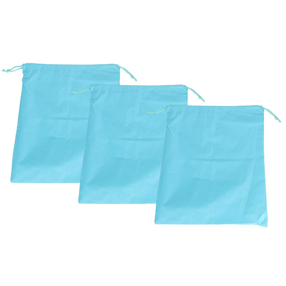 Zerodis Large-Capacity Travel Storage Bags - 3 Pack Nylon Drawstring Dustproof Organizer for Clothes & Luggage | Perfect for Vacation Packing, Closet Organization & Moving Storage